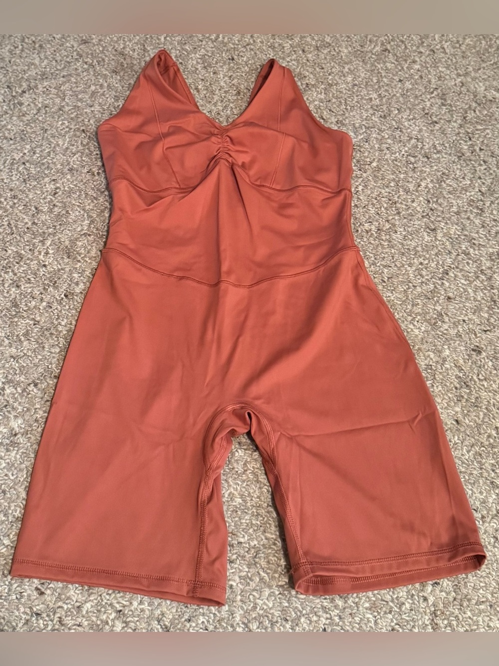 Gymshark Elevate All In One Workout Bodysuit in Rose Brown